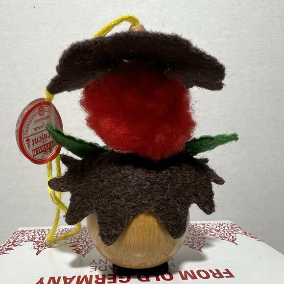 Steinbach PINECONE LADY Vintage LEAVES Wooden German Christmas Ornament - Picture 4 of 11